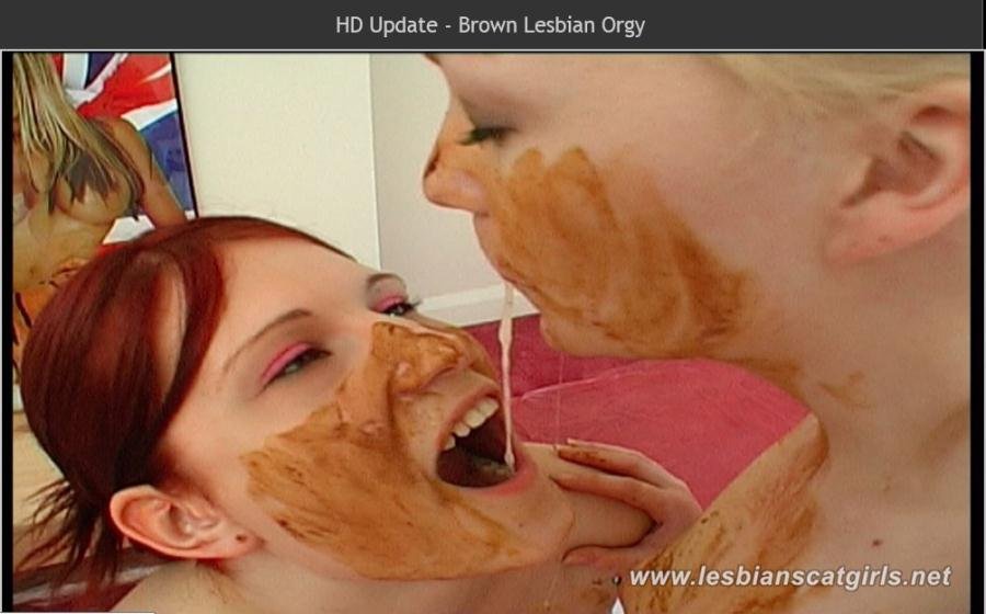 LesbianScatGirls: (Girls) - Brown Lesbian Orgy [HD 720p / 391 MB] - Scat / Lesbian