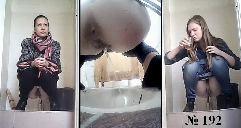 Girls Pissing Filmed on Hidden Camera in Bathroom.