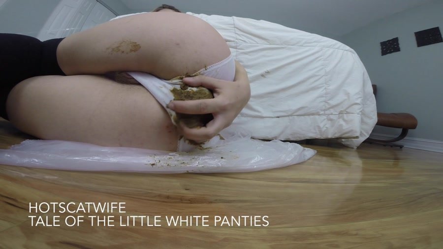 (HotScatWife) - Tale of the little WHITE PANTIES [FullHD 1080p / 1.13 GB] - Shit / Fetish