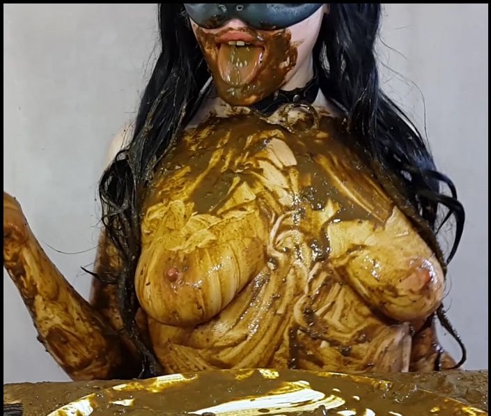 Poop Videos: (Anna Coprofield) - Anna’s Private Dinner Vol.2 / 3 Saved and 1 Fresh Shit – PART 4 [FullHD 1080p] - Smearing, Scat Solo