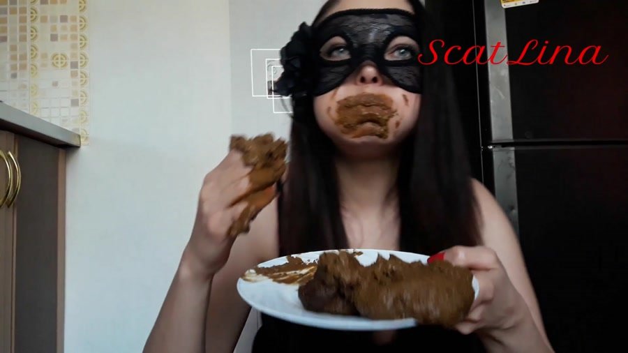 Extreme Scat: (ScatLina) - Eat shit and fuck myself [FullHD 1080p] - Solo, Defecation
