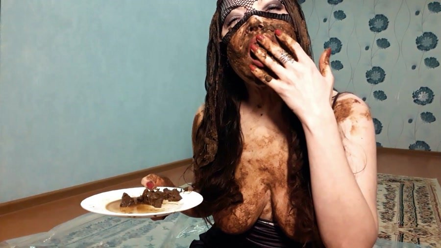 Eating Shit: (ScatLina) - My hair is in shit [FullHD 1080p] - Defecation, Solo, Young