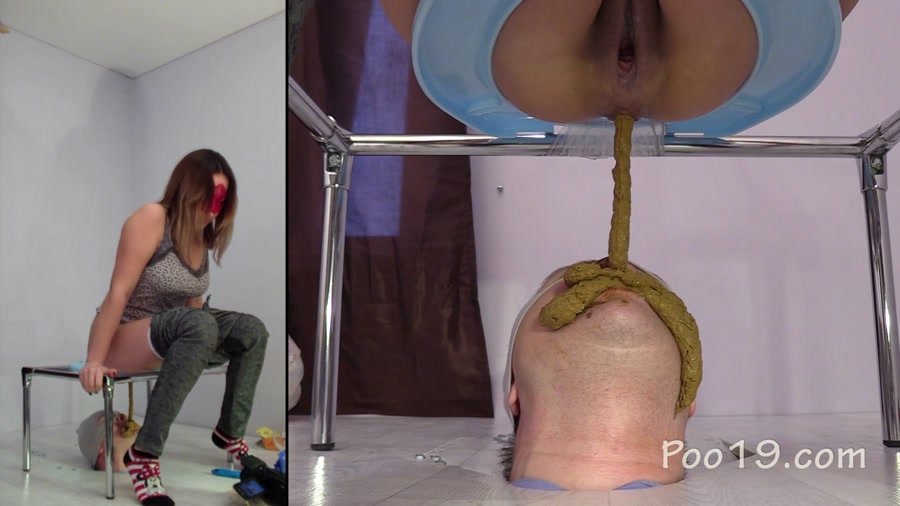 Toilet Slavery: (MilanaSmelly) - 4 Shit’s bombs are falling into mouth [FullHD 1080p] -