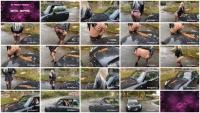 Outdoor Scat: (Devil Sophie) - Fiercely shit on the hood - with this mess I go now [FullHD 1080p] - Solo, Diarrhea