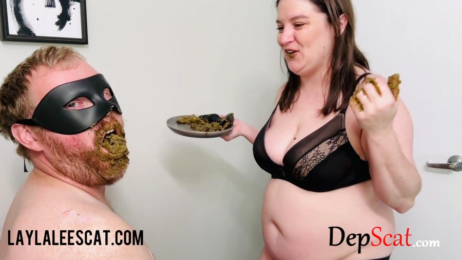 Laylaleescat: (Fat Mistress Layla) - Scat Slave Feed and Smear [FullHD 1080p] - Eat Shit, Domination