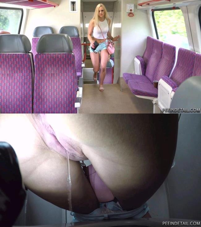 PeeInDetail: (Katka Souckova) - On the train [HD / 104 MB]
