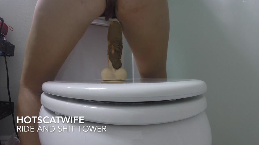 Toys Scat: (HotScatWife) - RIDE and SHIT TOWER [FullHD 1080p] - Solo Scat, Amateur, Toys