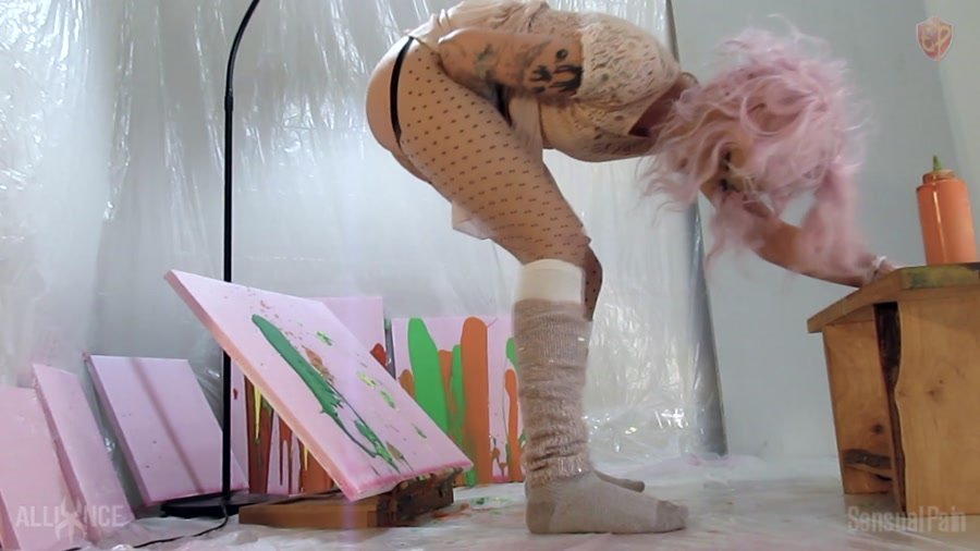 Defecation: (Abigail Dupree) - Anal Painting 2 [FullHD 1080p] - Scatology, Solo