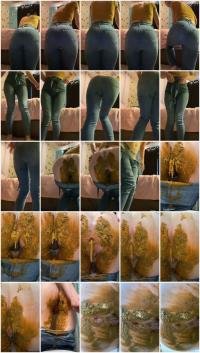 Jean Pooping: (Sexandcandy18) - Extreme jean accident [UltraHD 2K] - Scatology, Solo