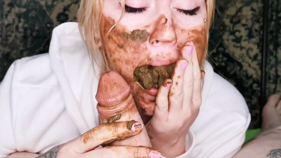 Extreme Scat: (DirtyBetty) - Eating Dick With Rock Like Shit [UltraHD 4K] - Teen, Blowjob, Eat