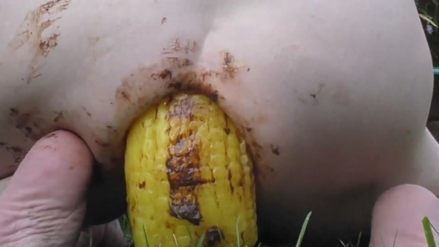 Prolapse: (Dirtygardengirl) - Shitty Corn Dildo [FullHD 1080p] - Masturbation, Dildo