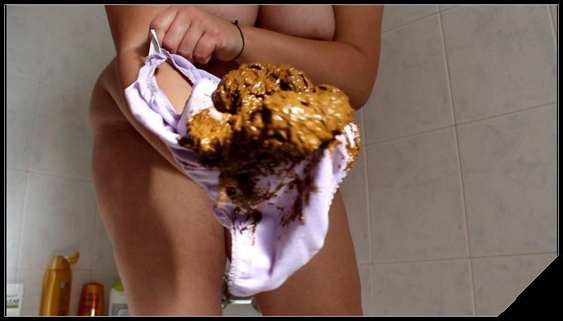 Scatshop.com: (Luna Hellborn) - After Holidays Panty Pooping [FullHD 1080p] - Solo, Girl, Bathroom
