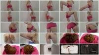 Solo: (Thefartbabes) - Pink cotton shorts poop [FullHD 1080p] - Panties, Poop