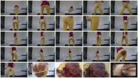 Shit In Pantyhose: (Thefartbabes) - Yellow Tights Slap Messy [FullHD 1080p] - Diarrhea, Solo