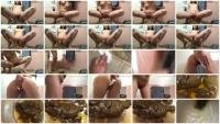 Big pile: (LittleDirtyPrincess) - Big thick poop and bright yellow pee in a bowl [FullHD 1080p] - Pee, Solo, Scat