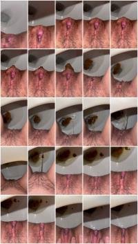 Amateur: (SarahWestChococlate13) - Moaning toilet poo and pee! [UltraHD 2K] - Defecation, Toilet