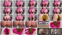 Panty Scat: (Sophia Sprinkle) - Hot Pink Panty Poop on Chair! [FullHD 1080p] - Smearing, Solo