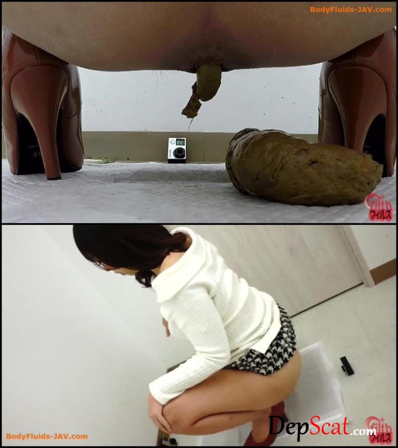 Filming pooping girl from three angles view. BFFF-104 Defecation, Filth jade [FullHD 1080p / 372 MB]