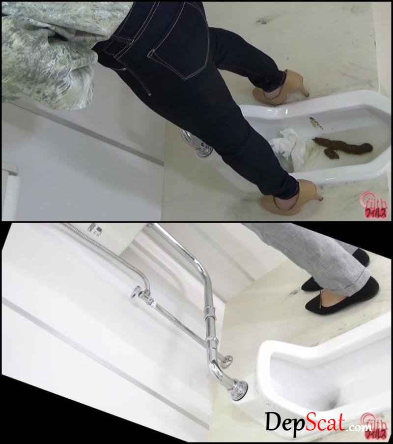 Girls pooping long turd in toilet with spy camera. BFFF-78 Defecation, Jav Scat [FullHD 1080p / 604 MB]