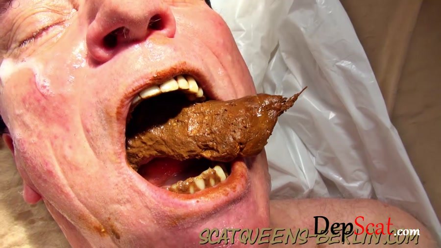 Femdom: (Scatqueens-Berlin) - Slave Cunt Tortured and Shit into Mouth P2 [HD 720p] - Toilet Slavery, Eat