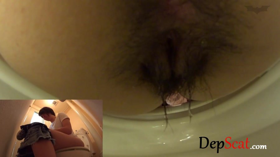 JAV: (Asian) - Hidden camera in a public women’s restroom inside the toilet [FullHD 1080p] - Japan, Hairy, Solo