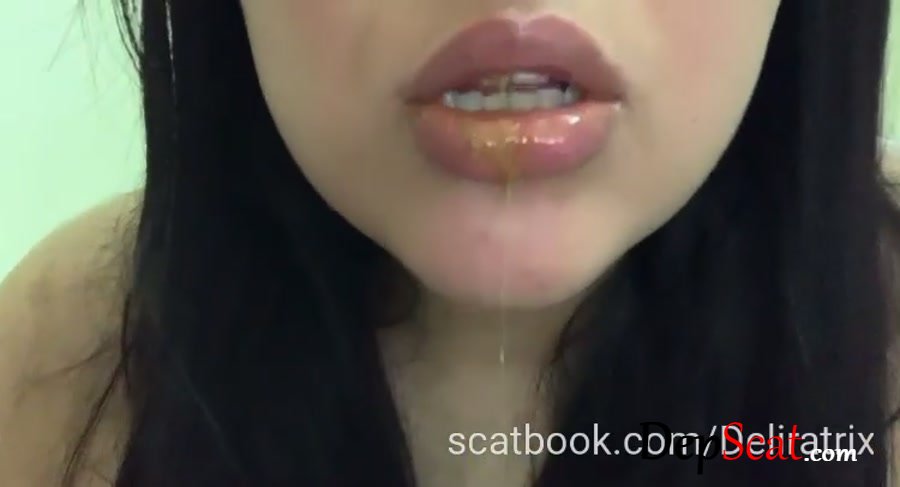 Scatbook: (Scat Girl) - Eating fresh shit [SD] - Eating, Solo