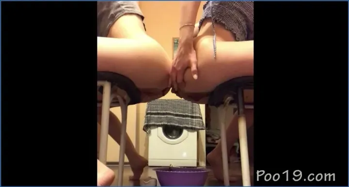 Milana Smelly's Kira and Lera's morning toilet!, Russian Savage Filth - popular extreme video on XXXExtreme