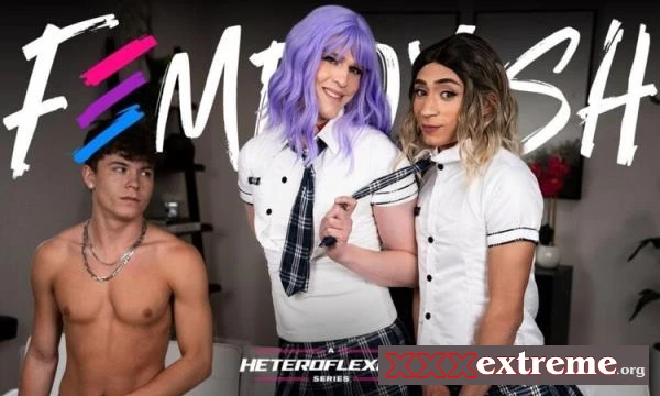 Drake Von, Ander Wolfe, Sage Roux - Schoolgirl Femboy Gets Spitroasted By Bestie And BF [FullHD 1080p] 733.5 MB