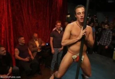Horny men attack a hot pole dancer at a local strip joint [HD 720p] 758.9 MB