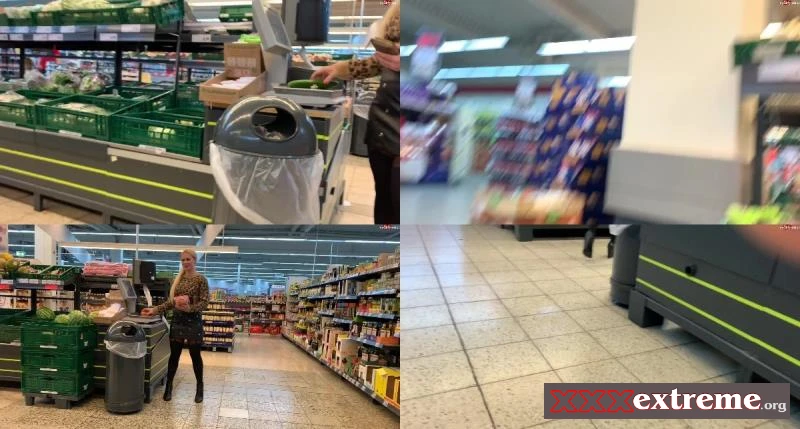 Devil Sophie - Public im Einkaufsladen - Gurke und Moehren eingefuehrt upsi ich lass es [FullHD 1080p] 151.01 MB