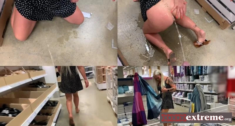 Devil Sophie - Pisswalk PUBLIC pissed in the shop so I like to go shopping with devil-sophie [FullHD 1080p] 79.3 MB