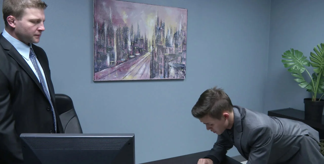 The Secretary: Colby Jansen Delivers Painful Spanking to Andy Taylor - Extreme Porn Video on XXXExtreme