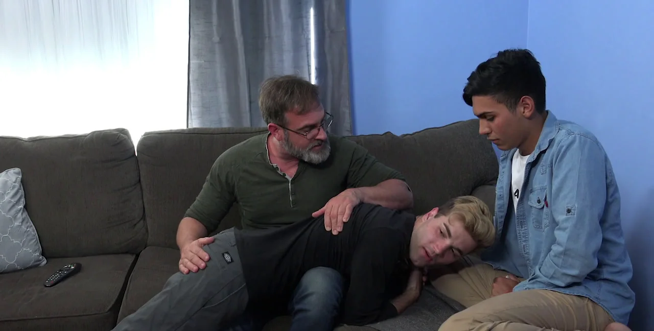 Ariano and Kristofer Weston: Young Twink Spanking Roleplay - Extreme Porn Video on XXXExtreme