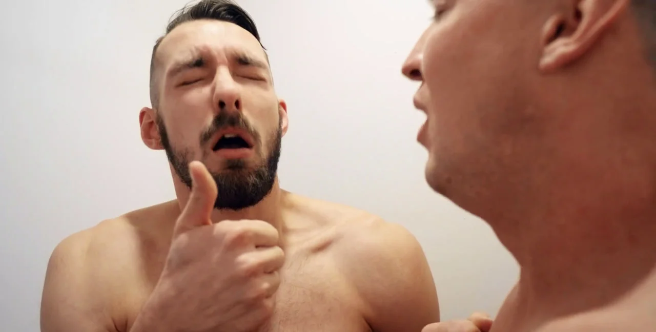 Double Facial by Surprise - Pierce Paris & Nate Grimes Tag Team - Extreme Porn Video on XXXExtreme