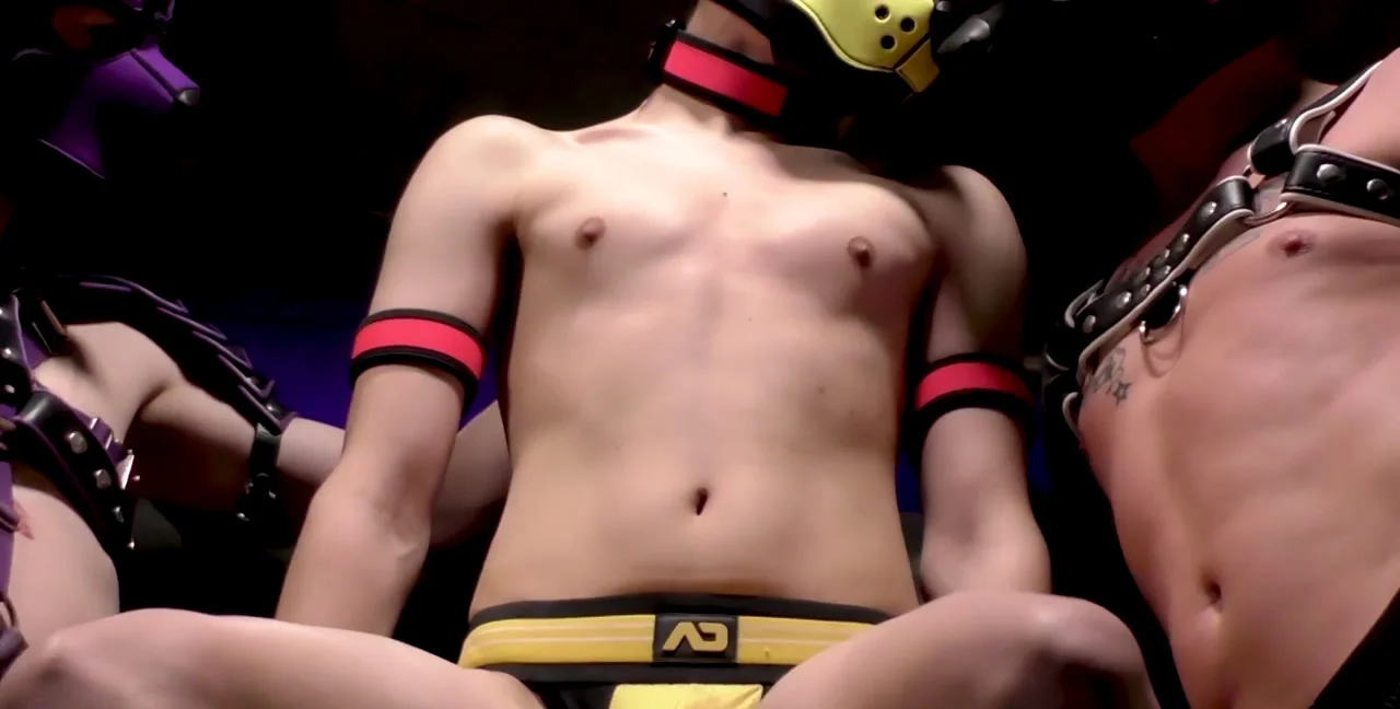 Triple Trestle - Muscular BDSM Threesome - Gay - Twink - popular extreme video on XXXExtreme