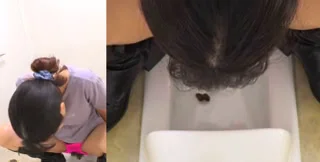 Asian pooping on toilet in long boots - Japanese Scat - Asian Scat - popular extreme video on XXXExtreme