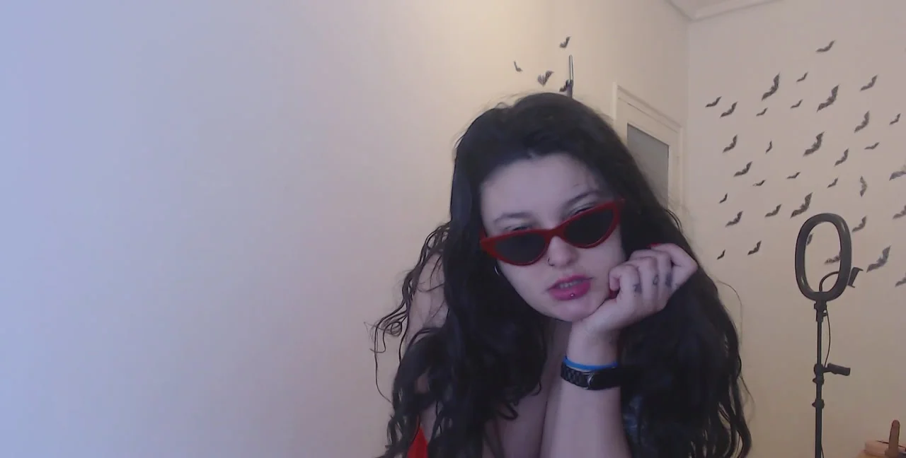 Dirty Pin Up Girl In Red Fishnets! Badkithy's Filthy Show - popular extreme video on XXXExtreme