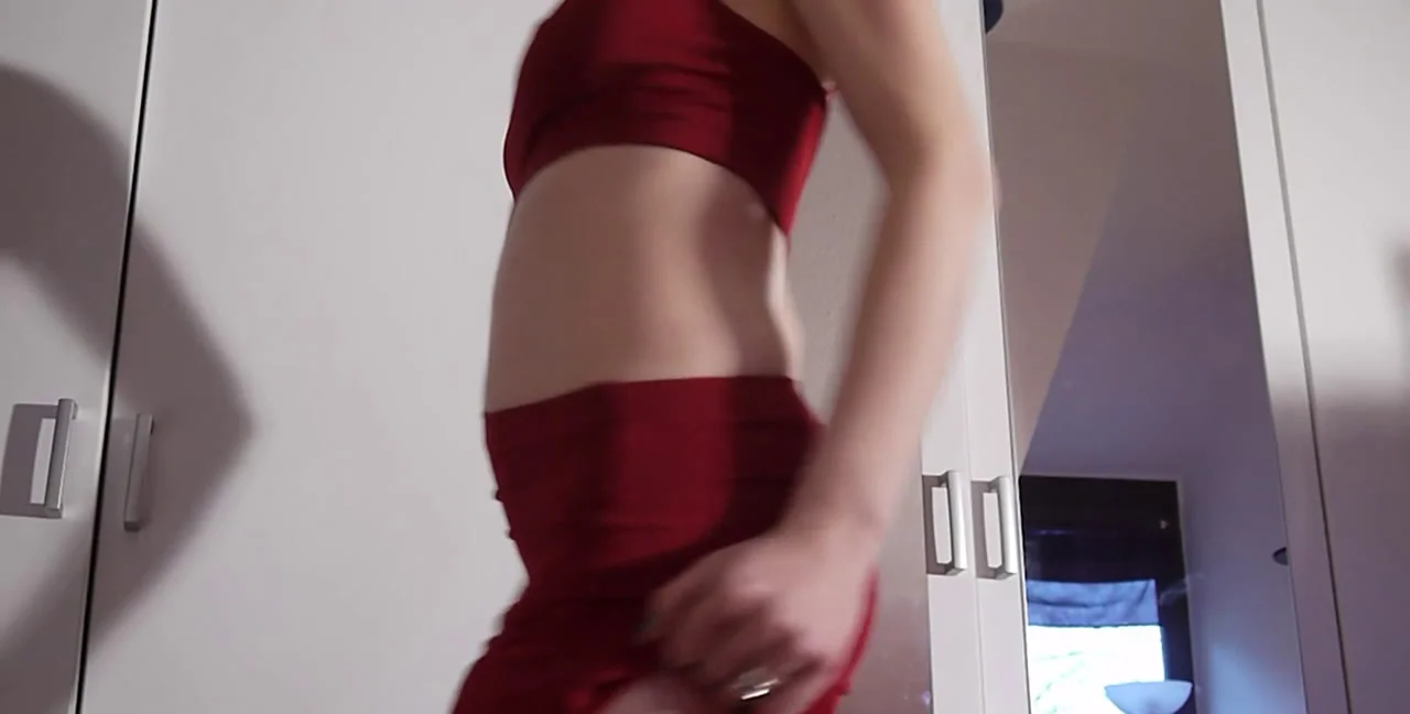SexyFeli in Red Dress Shit | Kaviar Solo - Femdom Scat - related extreme video on XXXExtreme