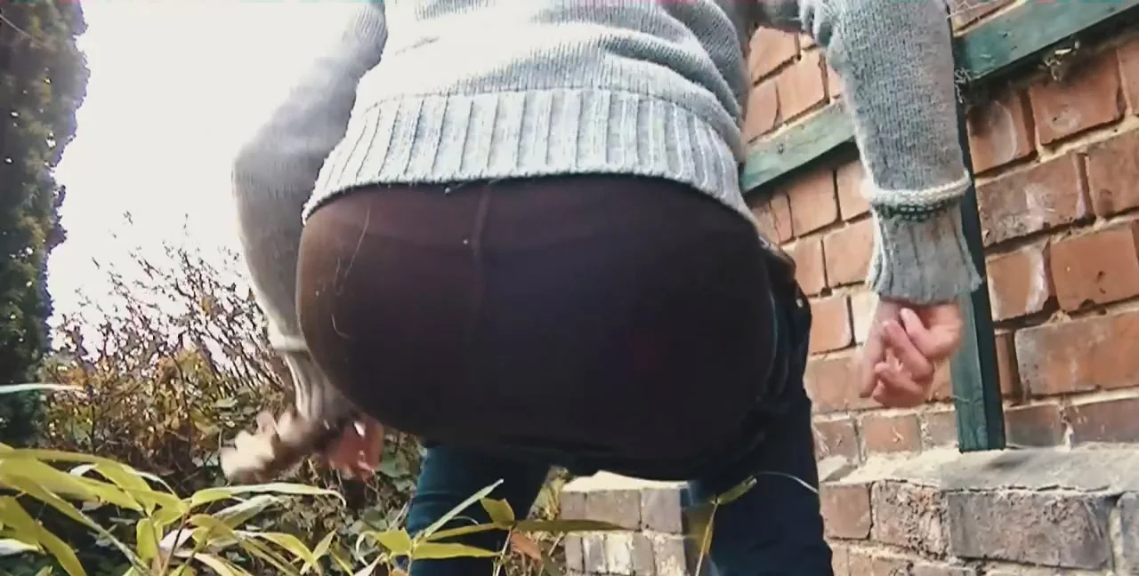 Shitting In Grandma's Garden - Femdom Scat - Toilet Slave - popular extreme video on XXXExtreme