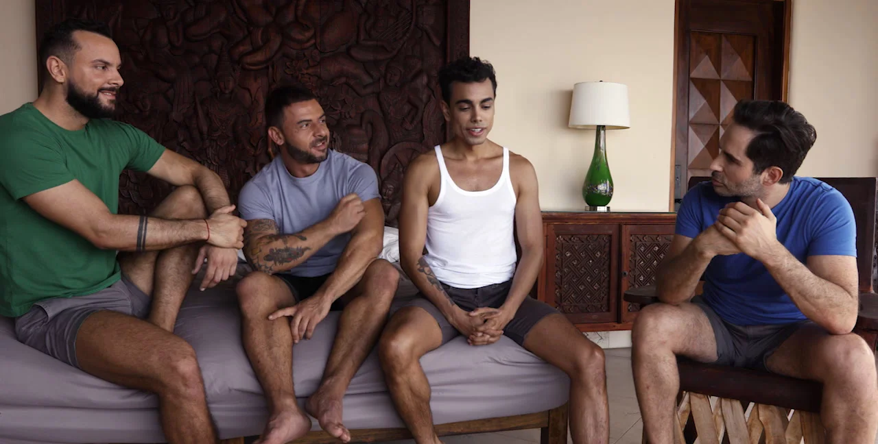 Sir Peter, Rudy Gram, and Zayd Andres: A Bareback Threesome - popular extreme video on XXXExtreme